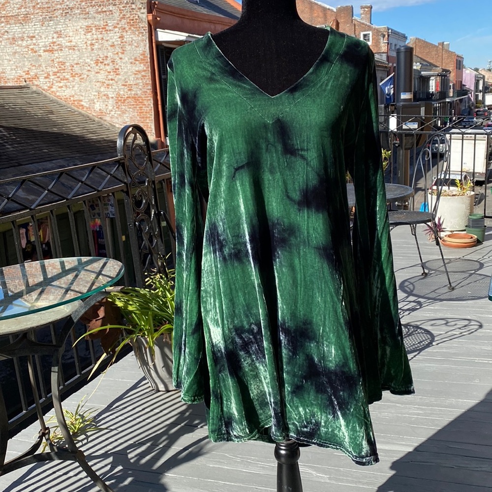 Velvet mini dress